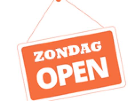 shops open on zondag.